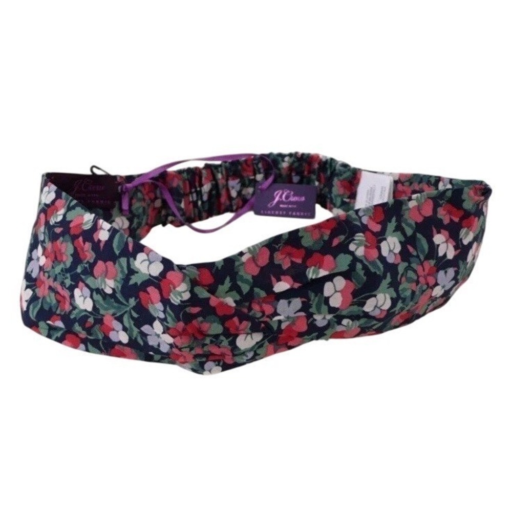 NWT J. CREW LIBERTY FLORAL Liberty FABRIC TWIST ELASTIC‎ HEADBAND OLDSTOCK RARE